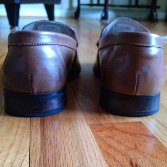 Men's Bass brown loafers size 7.5M - Picture 4 of 7